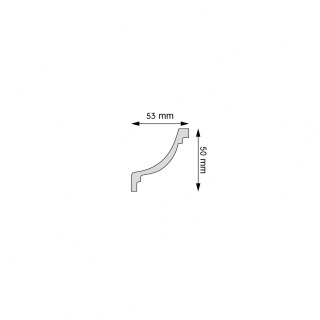 Listwa sufitowa gładka LGG-38 Flex 5x5,3x235cm