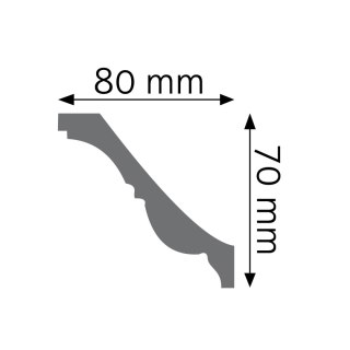 Listwa sufitowa zdobiona LGZ-04 7x8x240cm