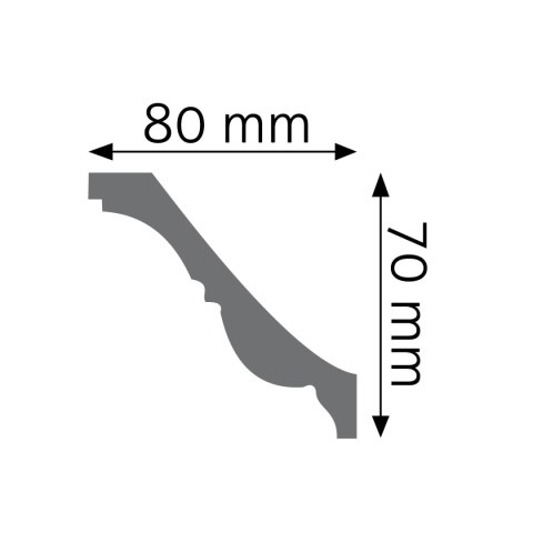 Listwa sufitowa zdobiona LGZ-04 7x8x240cm