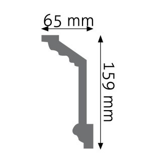 Listwa sufitowa zdobiona LGZ-08 15,9x6,5x240cm