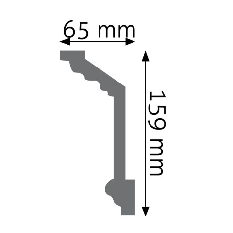 Listwa sufitowa zdobiona LGZ-08 15,9x6,5x240cm