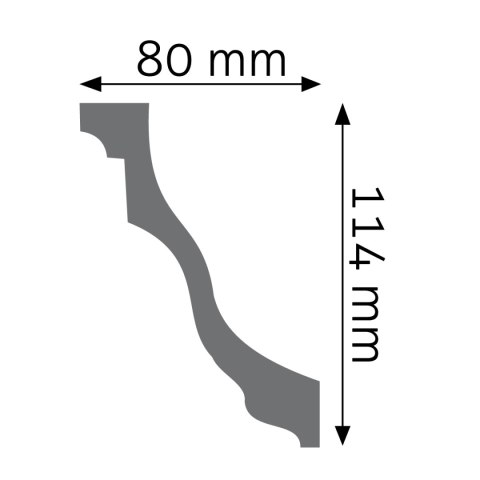 Listwa sufitowa zdobiona LGZ-10 11,4x8x240cm
