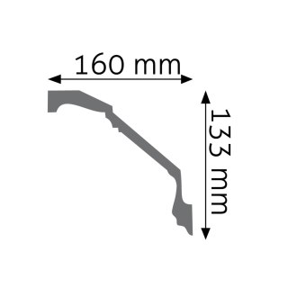 Listwa sufitowa zdobiona LGZ-13 13,3x16x240cm
