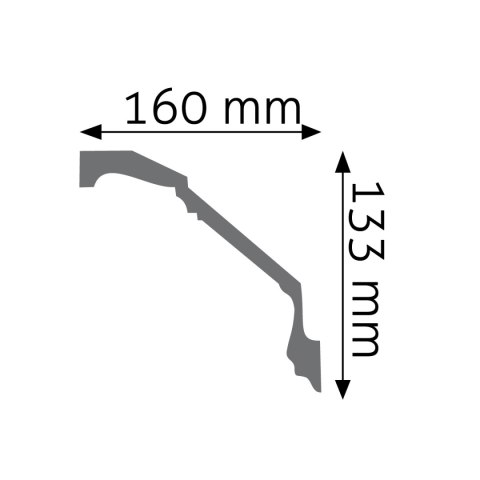 Listwa sufitowa zdobiona LGZ-13 13,3x16x240cm