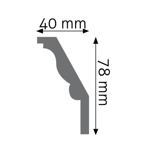 Listwa sufitowa zdobiona LGZ-14 Flex 7,8x4x235cm