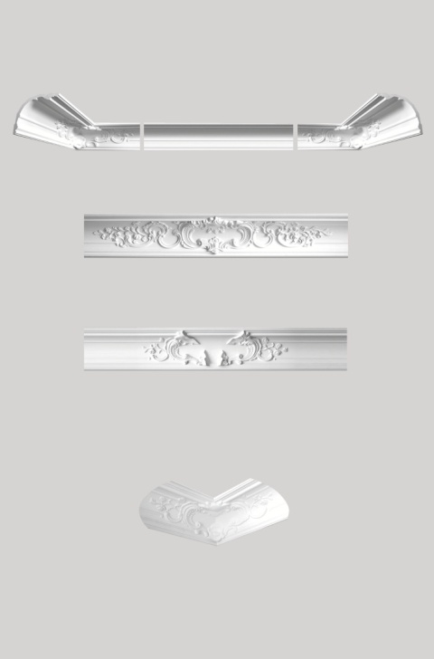 Listwa sufitowa zdobiona LGZ-16 17,8x17,1x240cm