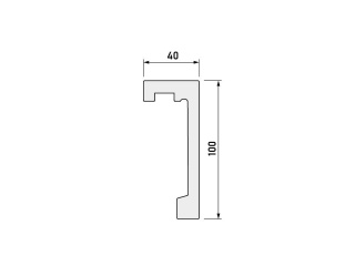 Listwa karniszowa LIGHTBLOCKER LK-01 244cm x10x4cm