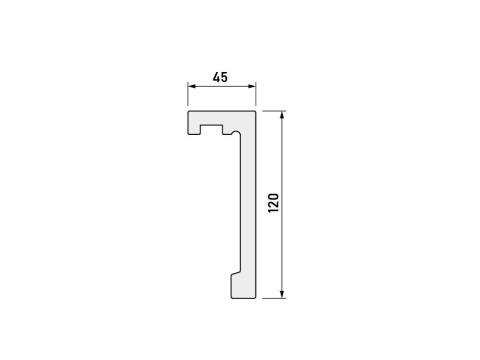 Listwa karniszowa LIGHTBLOCKER LK-03 300cm x12x4,5cm
