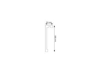 Listwa karniszowa LIGHTBLOCKER LK-04 244cm x18x6cm