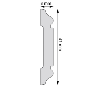 Listwa ozdobna Flex LPC-53 F 200x0,8x4,7cm