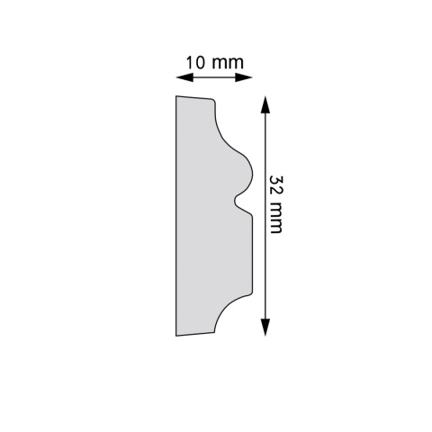 Listwa ozdobna Flex LPC-57 F 200x1,0x3,2cm