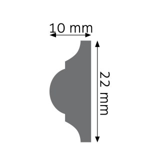Listwa ozdobna LPC-03 / LNG-27 244x1,0x2,2cm