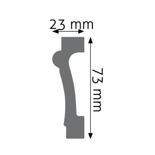 Listwa ozdobna LPC-05 / LNG-28 244x2,3x7,4cm