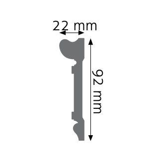 Listwa ozdobna LPC-21 / LNG-31 244x2,3x9,2cm