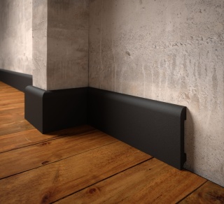 Listwa przypodłogowa LPC-11 Czarna 7,8x1,3x244cm