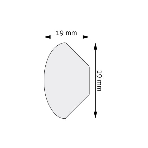 Listwa przypodłogowa LPC-12 244x1,9x1,9cm