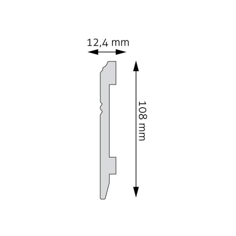 Listwa przypodłogowa LPC-18 244x1,2x10,7cm