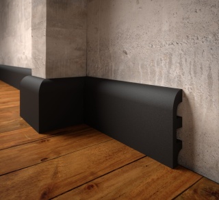Listwa przypodłogowa LPC-19 Czarna 10,0x1,8x244cm