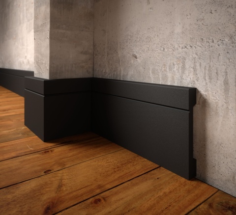 Listwa przypodłogowa LPC-20 Czarna 11,0x1,6x244cm