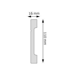 Listwa przypodłogowa LPC-20i 244x1,6x11,0cm