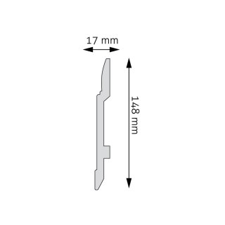Listwa przypodłogowa LPC-25 244x1,3x14,4cm