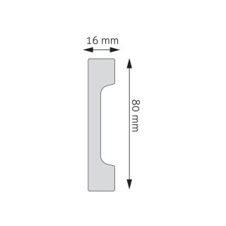 Listwa przypodłogowa LPC-28 244x1,6x8,0cm