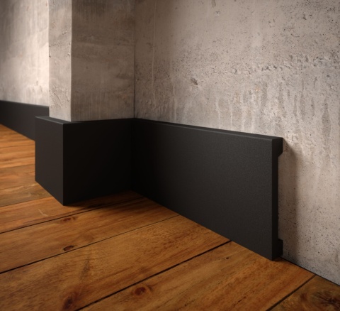 Listwa przypodłogowa LPC-29 Czarna 10,0x1,6x244cm