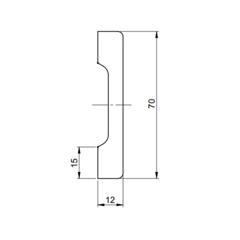 Listwa przypodłogowa LPC-37M malowana 7,0x1,2x244cm