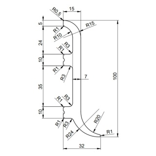 Listwa przypodłogowa LPC-40 244x3,2x10,0cm