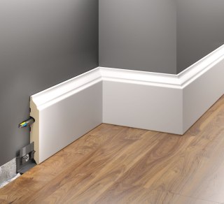 Listwa przypodłogowa MDF lakierowana LMDF-05M 8,0x1,3x220cm