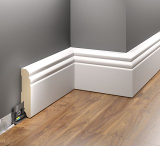 Listwa przypodłogowa MDF lakierowana LMDF-06M 9,0x1,6x220cm