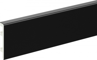 Listwa przypodłogowa PVC Status Line 100 czarna STL100-9005 220cm x10.0x1.5cm