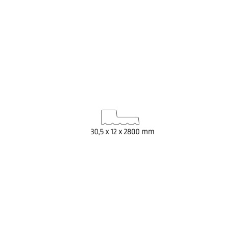 Listwa zakończeniowa THALIA 01 Lewa LTC-01L 280cm x3.05x1.2cm