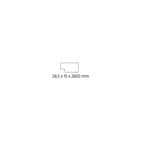 Listwa zakończeniowa THALIA 02 Prawa LTC-02P 280cm x2.85x1.5cm