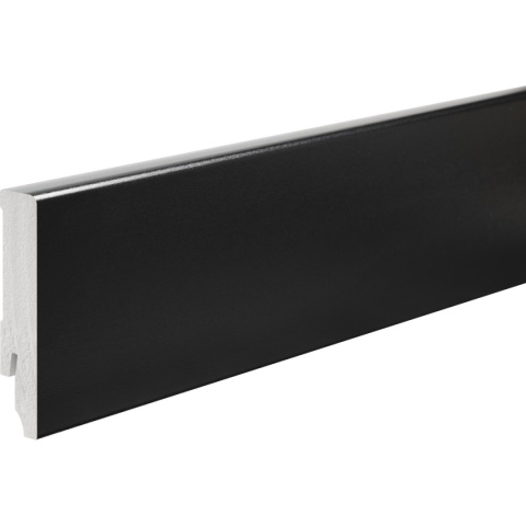 Listwa przypodłogowa PVC Status Line 80 czarna RAL9005 LPCD-51-9005 220cm x8.0x1.4cm