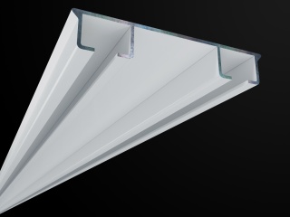 Szyna aluminiowa CH II dwutorowa 400 cm cięta CHII-400a/2