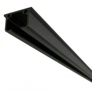 Szyna aluminiowa ZS pojedyncza 250 cm Czarny żabki ZS-250-Czarny-żabki