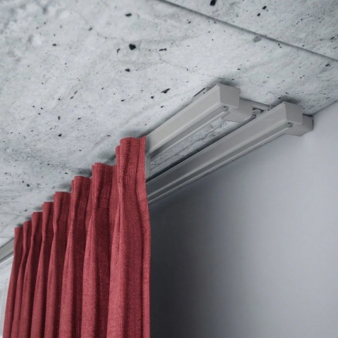 Szyna aluminiowa ZS2 podwójna 100 cm Szary żabki ZS2-100-Szary-żabki