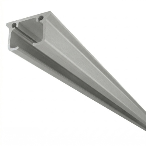 Szyna aluminiowa ZS2 podwójna 250 cm Szary agrafki ZS2-250-Szary-agrafki