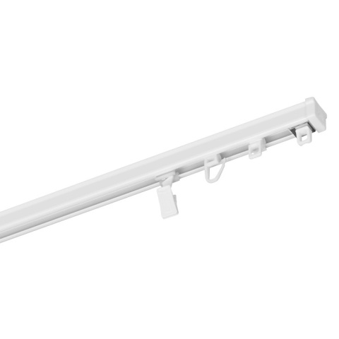 Szyna aluminiowa ZS2 podwójna cięta 400 cm Biały żabki ZS2-400/2-Biały-żabki