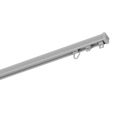 Szyna aluminiowa ZS2 podwójna cięta 600 cm Szary agrafki ZS2-600/2-Szary-agrafki