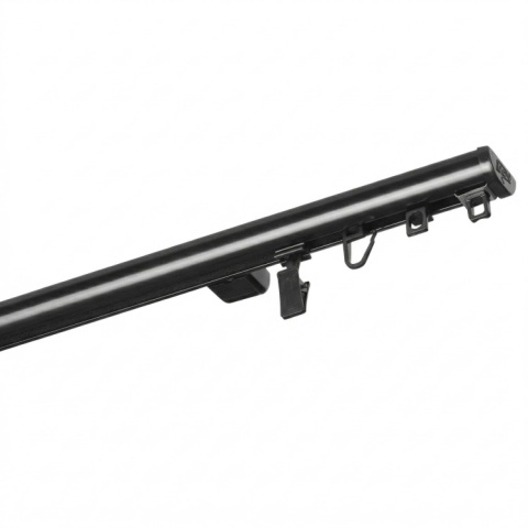 Szyna aluminiowa ZD pojedyncza 150 cm Czarny żabki ZD-150-Czarny-żabki