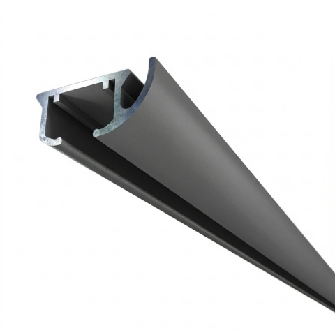 Szyna aluminiowa ZD pojedyncza 150 cm Szary agrafki ZD-150-Szary-agrafki