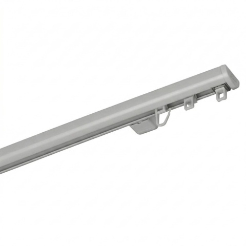 Szyna aluminiowa ZD pojedyncza cięta 500 cm Szary agrafki ZD-500/2-Szary-agrafki