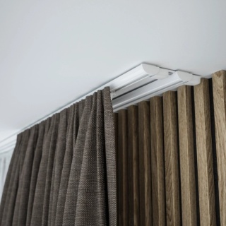 Szyna aluminiowa ZD2 podwójna cięta 350 cm Biały żabki ZD2-350/2-Biały-żabki