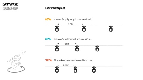 EASYWAVE SQUARE 100% Czarny Creativa (1 mb)
