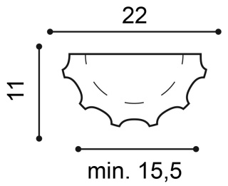 Kolumna K1001 199,5x11x22cm Orac