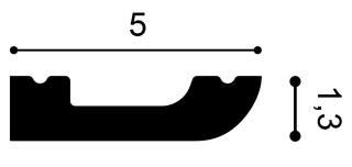 Listwa przypodłogowa SX182 5x1,3x200cm Orac