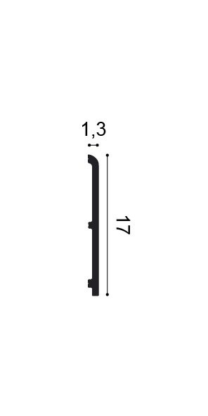 Listwa przypodłogowa SX212 17x1,3x200cm Orac