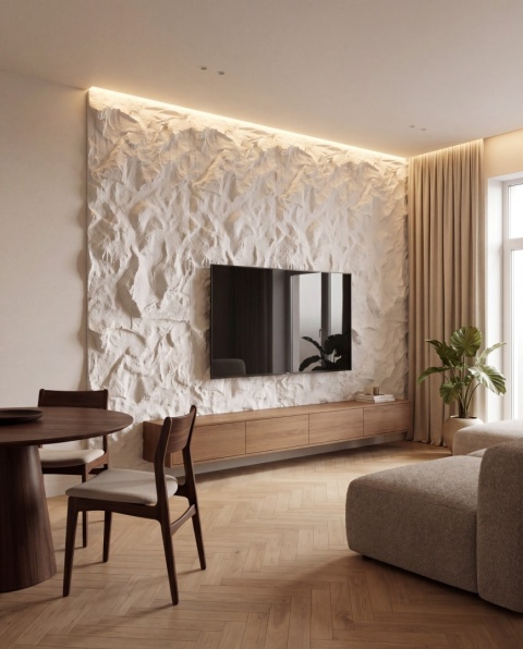 Panel ścienny gipsowy Santero G3 Modułowy Stone Touch Creativa